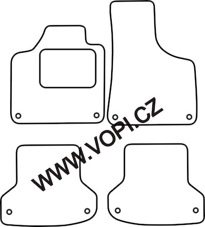 Autokoberce Audi A3 2003 - 2012 Royalfit (213)